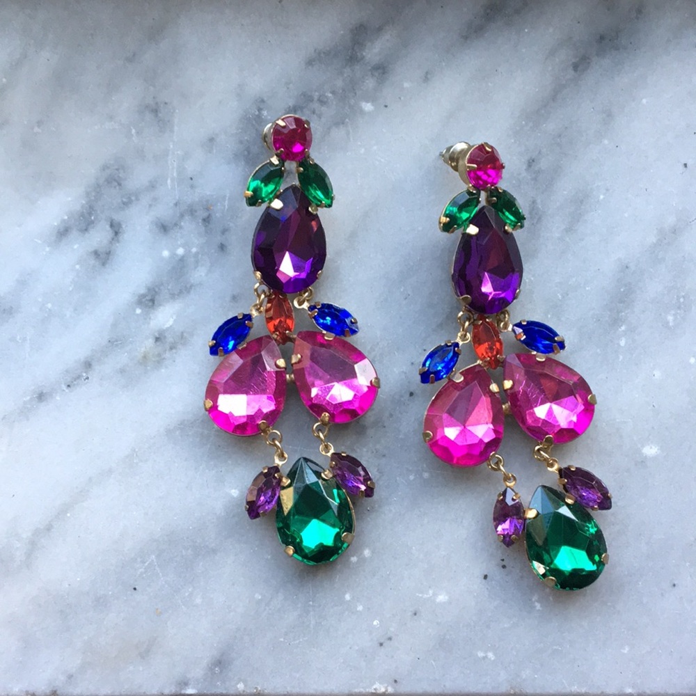 Retro Bejeweled earrings